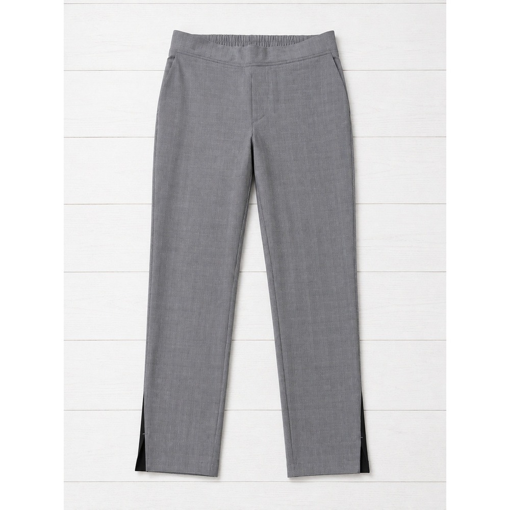 Athleta Brooklyn Plaid Ankle Pant Glen Check Side Stripe Athleisure Pants 8